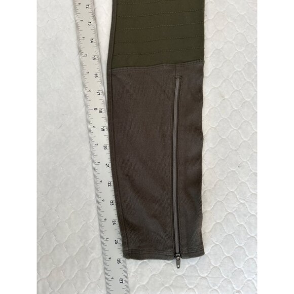Athleta Trailsetter Motto Motion Athleisure Pants Size 2 Olive Green Ankle Zip - Picture 4 of 10